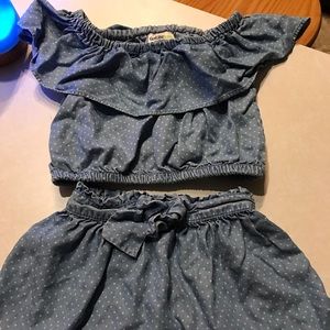 2 piece shirt and skirt